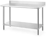 HENDI Arbeitstisch mit Aufsatz, Budget Line, 1400x600x(H)950mm
