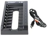 Xtar L8 Schnell-Ladeger&auml;t f&uuml;r 1,5V Li-Ionen und 1,2V NiMH AA, AAA Akkus, mit 8