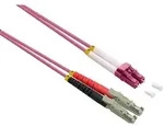 ROLINE LWL-Kabel duplex 50/125&mu;m OM4, LSH/LC, LSOH, violett, 7,5 m
