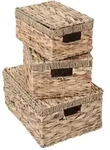 Mendler 3er Set Aufbewahrungsbox HWC-C23, Truhe Kiste Box mit Deckel,...