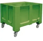BRB Palettenbox, 4 Rollen, 610 Liter, 1200x1000x915 mm, Tiefk&uuml;hlhaus geeignet,...