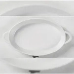 Hendi Ofenform mit Griffen, oval, 21 x 14 x 3 cm