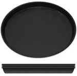 GR&Auml;WE Pizzablech &Oslash; 28 cm, 4-teilig, rund, Blaublech, Made in Germany