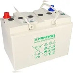 Hoppecke trak bloc 12V 60Ah 12 TB 60 AGM Blei Traktions-/ Blockbatterie M8 Anschluss