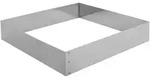 Schneider - Tortenring "Quadrat", Edelstahl, 240 x 240 x 50 mm