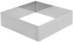 Schneider - Tortenring "Quadrat", Edelstahl, 160 x 160 x 50 mm
