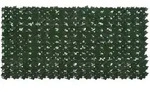 vidaXL Balkonsichtschutz mit Bl&auml;ttern Dunkelgr&uuml;n 200 x 100 cm