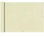 vidaXL Balkonschirm Wei&szlig; 90x600 cm Oxford-Stoff Outdoor Luxe Pro-Modell