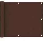 vidaXL Balkon-Sichtschutz Braun 75x500 cm Oxford-Gewebe