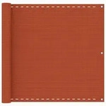 vidaXL Balkon-Sichtschutz Orange 90x500 cm HDPE