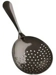 Julep Sieb, Julip Strainer - Edelstahl 304 - Gunmetal Black - Ergonomisches Barsieb