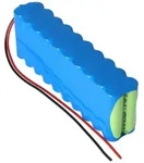 AccuCell Akkupack NiMH 24V 1100mAh F2x10 WP1100AA mit 200mm Kabel 0,75mm2...