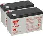 2x Yuasa NP7-12L AGM-Bleiakku je 12V 7Ah VdS &ndash; Faston F2 6,3 mm