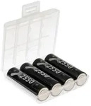 4x XCell Mignon Akku AA LSD Plus Ni-MH 1,2V 2550 mAh low self-discharge + Akkubox