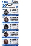 XCell 50x CR2025 Lithium-Knopfzelle 3V / 170mAh (10x 5er Pack)