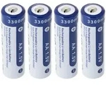 Xtar 4x AA 1,5V 3300mWh typisch 2000mAh Lithium Ionen Akku wiederaufladbar 1.5V nur