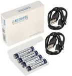 4 St&uuml;ck Keeppower AAA 1,5V 1000mWh Lithium Ionen Akku, Micro, AAA, LR03, mit
