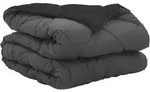 vidaXL Sommerdecke Schwarz und Anthrazit 200 x 135 cm Mikrofaser