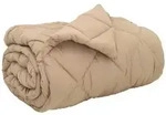 vidaXL Winterbettdecke Taupe 200 x 135 cm Mikrofaser