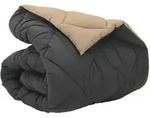 vidaXL Winterbettdecke Anthrazit und Taupe 200 x 135 cm Mikrofaser