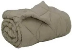 vidaXL Winterbettdecke Hellgrau 200 x 135 cm Mikrofaser