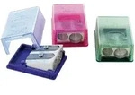 Spitzdose doppelt flach - 2in1 Box, farbig sortiert