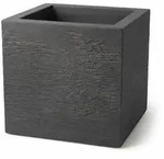BigDean 2 St&uuml;ck Blumentopf Gross draussen quadratisch 39x39cm Gross | Made in...
