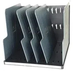 Exacompta 390714D MODULOTOP vertikaler Sorter mit 5 Trennplatten, EcoBlack -