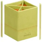 Rhodiarama Stiftek&ouml;cher aus Kunstleder, 8x8x11cm - Anisgr&uuml;n 318816C