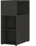 b&uuml;m&ouml; Space Anstellcontainer & Raumteiler in Graphit, Regal Container mit 5...