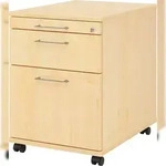 b&uuml;m&ouml; Rollcontainer mit H&auml;ngeregistratur, Container abschlie&szlig;bar aus Holz in...