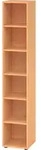 b&uuml;m&ouml; Regal Buche, Standregal aus Holz f&uuml;r 6 Ordnerh&ouml;hen - B&uuml;cherregal...
