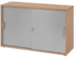 b&uuml;m&ouml; Schiebet&uuml;renschrank 2OH - Aktenschrank abschlie&szlig;bar, Sideboard Schrank...