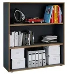 VCM B&uuml;roregal & B&uuml;cherregal Salia Anthrazit H. 110 x B. 100 x T. 32 cm
