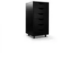 Relaxdays Rollcontainer, 6 Schubladen, HxBxT: 78 x 40 x 40 cm, Aktenschrank auf