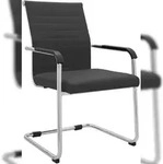 CLP Freischwinger Hakon Lederoptik Metall HBT: 90x55x62 cm grau