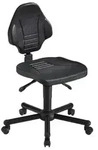 meychair Arbeitsdrehstuhl W13-25-TR-PU schwarz, bis zu 250kg belastbar