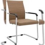 CLP Freischwinger Hakon Lederoptik Metall HBT: 90x55x62 cm hellbraun