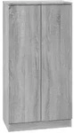 vidaXL Schuhschrank Grau Sonoma 55x35x108 cm Holzwerkstoff