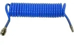TRIZERATOP Spiralschlauch PU 6,5 mm x 10 mm x 5 m mit Schnellkupplungen