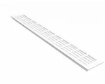 MS Beschl&auml;ge Aluminium Stegblech b 80mm x L 1200mm L&uuml;ftungsgitter Wei&szlig;...