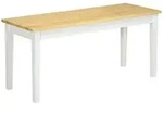 HOMCOM - Sitzbank - 102L x 36B x 45H cm - mehrfarbig