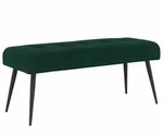 vidaXL Bank mit Knopfheftung Dunkelgr&uuml;n 110 x 40 x 46 cm Samt