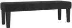 vidaXL Sitzbank Schwarz 100x30x30 cm Samt