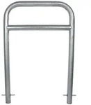 Baumarktplus Fahrradanlehnb&uuml;gel 78 x 115 cm Stahl feuerverzinkt &Oslash; 60 mm grau