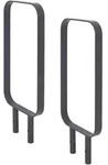 Baumarktplus 2x Fahrradanlehnb&uuml;gel 115x45 cm Flachstahl 12 mm feuerverzinkt