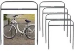 Baumarktplus 5 x Fahrradanlehnb&uuml;gel 115 x 76 cm Flachstahl 13 mm Anthrazit