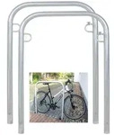 Baumarktplus 2 x Fahrradanlehnb&uuml;gel 114 x 78 cm Stahl feuerverzinkt &Oslash; 49mm
