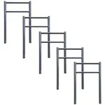 Baumarktplus 5x Fahrradanlehnb&uuml;gel mit Knieholm 115x75 cm Stahl pulverbeschichtet &Oslash;