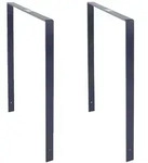 Baumarktplus 2x Fahrradanlehnb&uuml;gel 115x76 cm Flachstahl pulverbeschichtet zum